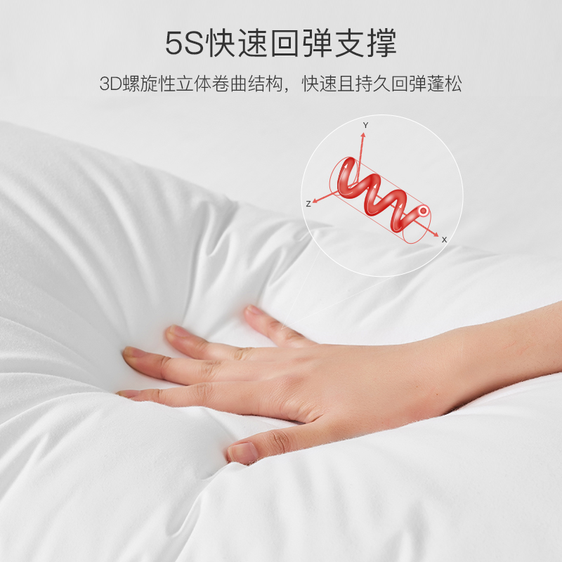 枕头双人枕芯一对装正品成人家用护颈椎男全棉助睡眠酒店整头防螨