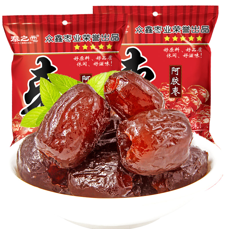 阿胶枣蜜枣阿娇枣袋装休闲零食蜜饯小包装果脯果干婚庆礼品大枣